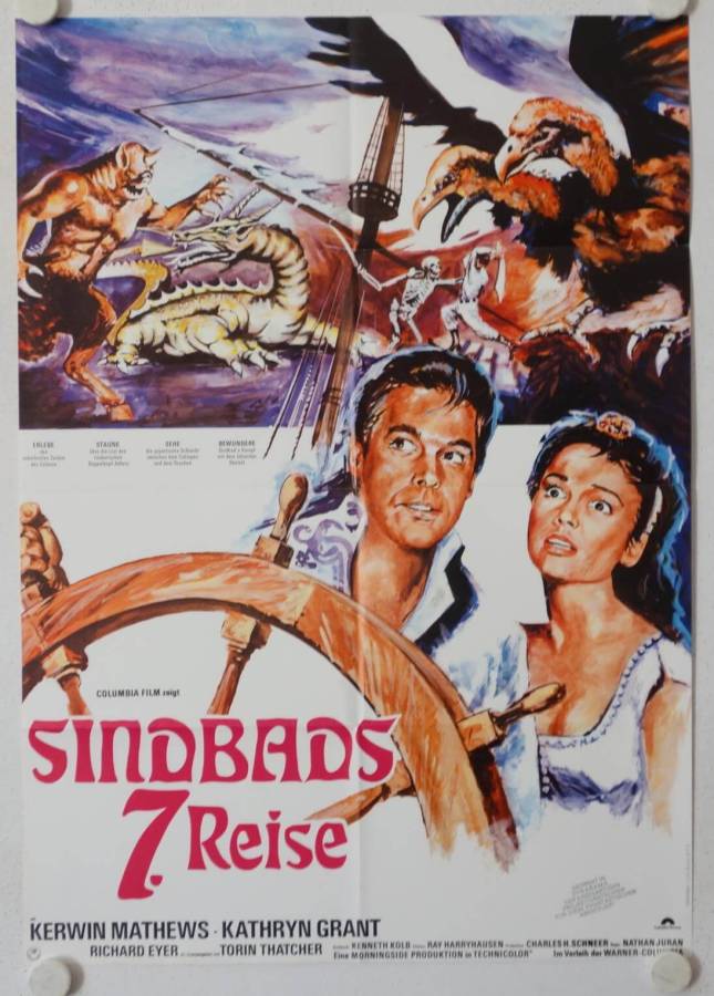 7th Voyage of Sinbad re-release german movie poster